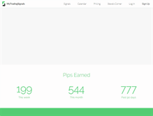 Tablet Screenshot of mytradingsignals.com